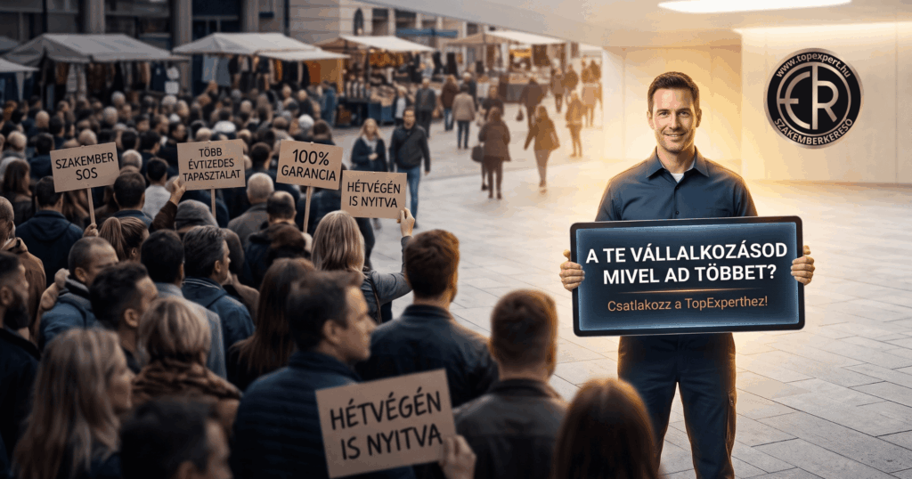 A te vállalkozásod mivlel ad többet csatlakozz a topexperthez